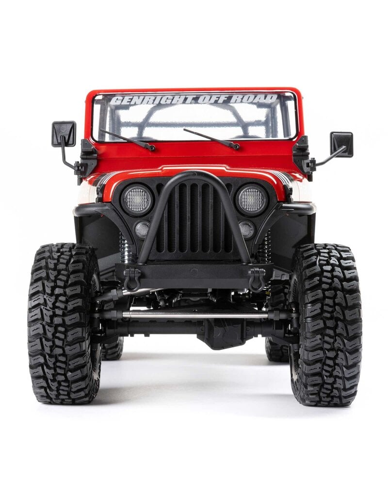 AXIAL AXI03008V2T1 1/10 SCX10 III JEEP CJ-7 4X4 RTR BRUSHED ROCK CRAWLER, RED