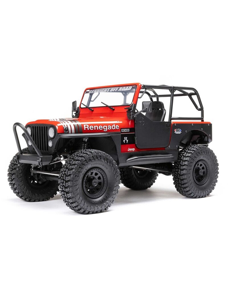 AXIAL AXI03008V2T1 1/10 SCX10 III JEEP CJ-7 4X4 RTR BRUSHED ROCK CRAWLER, RED