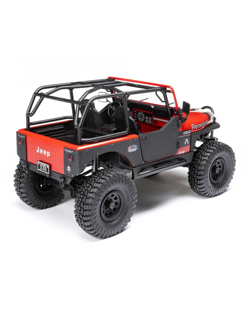 AXIAL AXI03008V2T1 1/10 SCX10 III JEEP CJ-7 4X4 RTR BRUSHED ROCK CRAWLER, RED