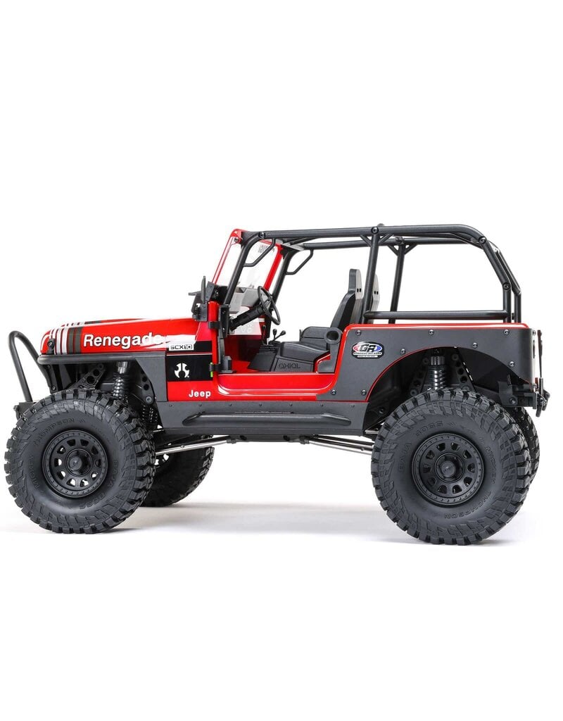 AXIAL AXI03008V2T1 1/10 SCX10 III JEEP CJ-7 4X4 RTR BRUSHED ROCK CRAWLER, RED