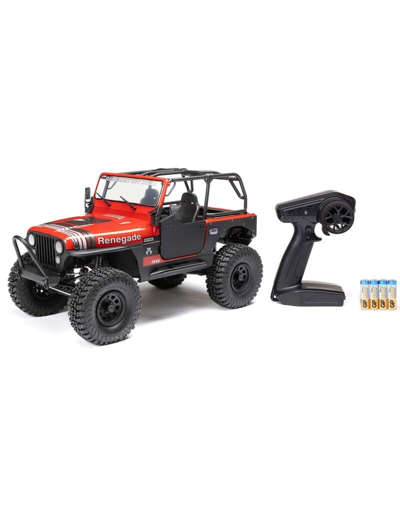 AXIAL AXI03008V2T1 1/10 SCX10 III JEEP CJ-7 4X4 RTR BRUSHED ROCK CRAWLER, RED