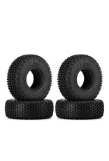 INJORA INJT7021 AXIAL SCX30 0.7" XHX PIN MICRO ROCK CRAWLER TIRES (4) (40MM OD) (S5) W/FOAM INSERTS