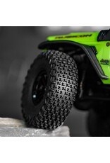 INJORA INJT7021 AXIAL SCX30 0.7" XHX PIN MICRO ROCK CRAWLER TIRES (4) (40MM OD) (S5) W/FOAM INSERTS