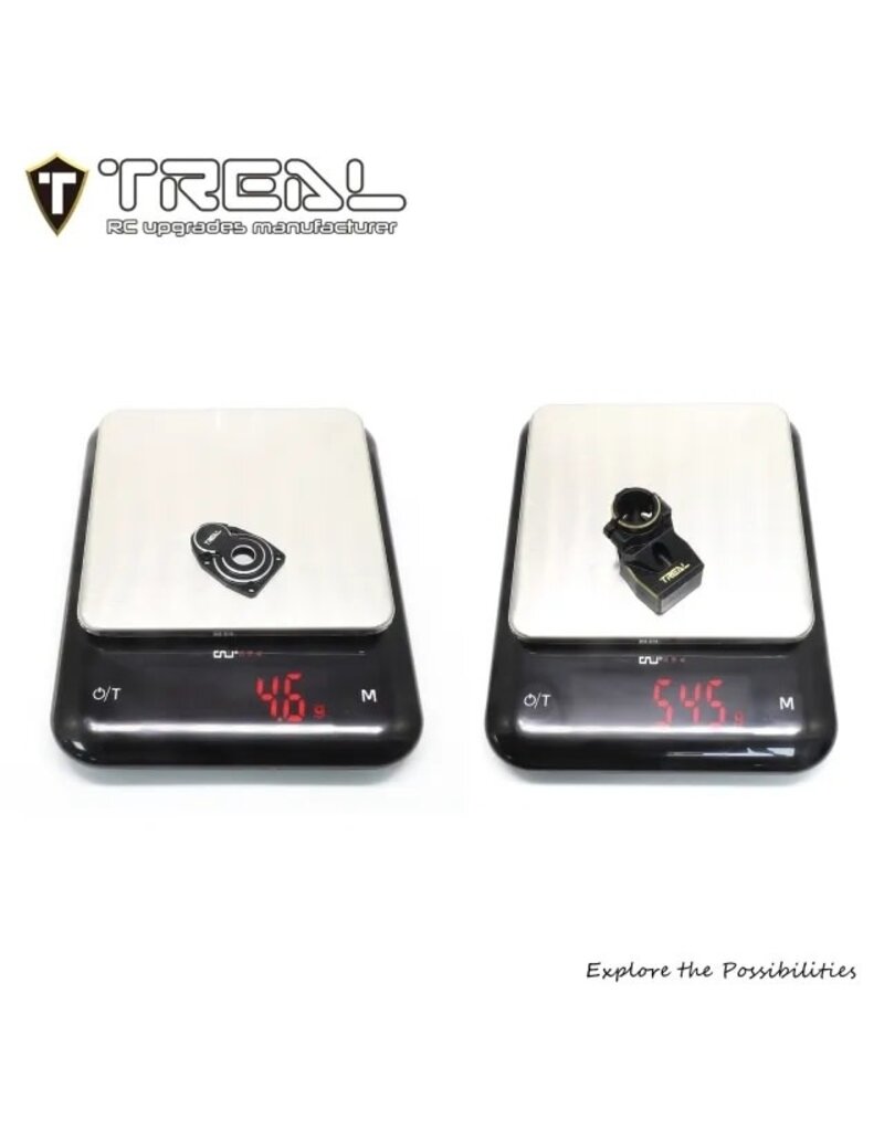 TREAL TRLX003YCWR21 AXIAL SCX10 PRO REAR PORTAL AXLE KIT W/STUB AXLE SHAFTS