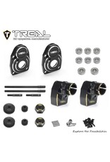TREAL TRLX003YCWR21 AXIAL SCX10 PRO REAR PORTAL AXLE KIT W/STUB AXLE SHAFTS