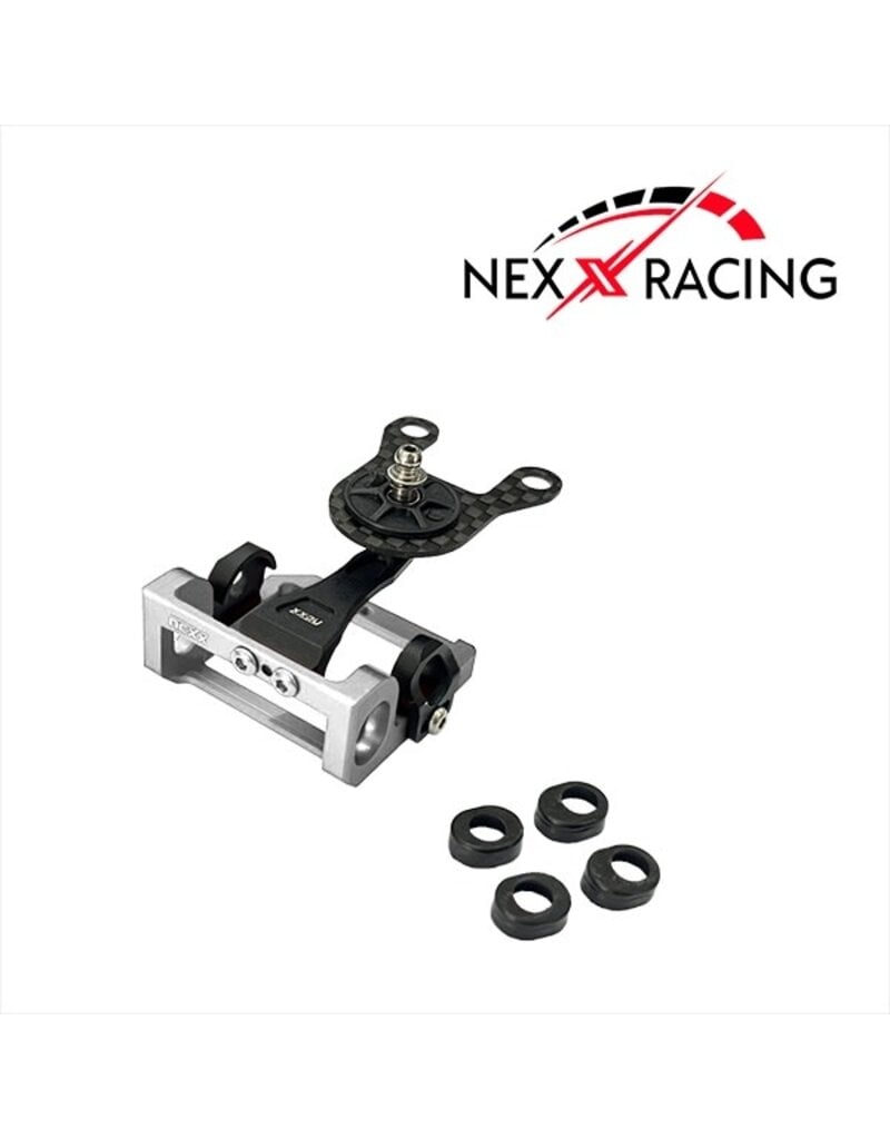 NEXX RACING NX-408-S MOTOR MOUNT FOR MR04 SILVER