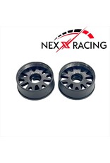 NEXX RACING NXUSA-EVO-F-0 2WD “JUD” F8.5MM THREADED CARBON-FIBER REINFORCED EVO WHEELS (BLACK)