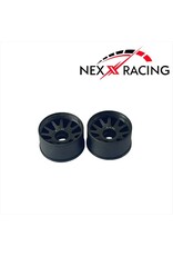 NEXX RACING NXUSA-EVO-R-0 2WD “JUD” R11MM THREADED CARBON-FIBER REINFORCED EVO WHEELS (BLACK)