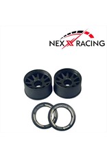 NEXX RACING NXUSA-EVO-R-0 2WD “JUD” R11MM THREADED CARBON-FIBER REINFORCED EVO WHEELS (BLACK)