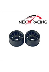 NEXX RACING NXUSA-EVO-R+1 2WD “JUD” R11MM THREADED CARBON-FIBER REINFORCED EVO WHEELS (BLACK)