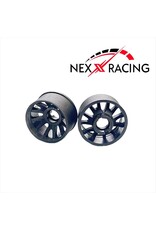 NEXX RACING NXUSA-EVO-R+2 2WD “JUD” R11MM THREADED CARBON-FIBER REINFORCED EVO WHEELS (BLACK)