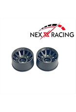 NEXX RACING NXUSA-EVO-R+2 2WD “JUD” R11MM THREADED CARBON-FIBER REINFORCED EVO WHEELS (BLACK)