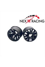 NEXX RACING NXUSA-EVO-R+3 2WD “JUD” R11MM THREADED CARBON-FIBER REINFORCED EVO WHEELS (BLACK)