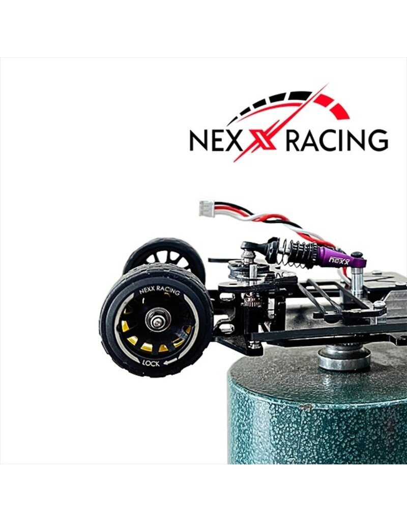 NEXX RACING NXUSA-EVO-R+3 2WD “JUD” R11MM THREADED CARBON-FIBER REINFORCED EVO WHEELS (BLACK)