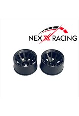 NEXX RACING NXUSA-EVO-R+3 2WD “JUD” R11MM THREADED CARBON-FIBER REINFORCED EVO WHEELS (BLACK)