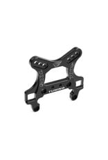 TEAM CORALLY COR00180-424 FRONT SHOCK TOWER, 5MM SWISS 7075 T6 ALUMINUM, BLACK, FITS PYTHON XP, RADIX 4S, RADIX 6S