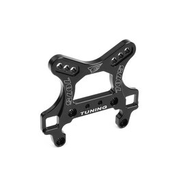 TEAM CORALLY COR00180-424 FRONT SHOCK TOWER, 5MM SWISS 7075 T6 ALUMINUM, BLACK, FITS PYTHON XP, RADIX 4S, RADIX 6S