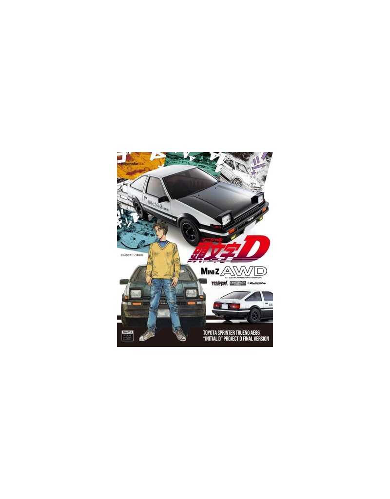 KYOSHO KYO32656IDC MINI-Z AWD MA020 READYSET TOYOTA SPRINTER TRUENO AE86 "INITIAL D" PROJECT D FINAL VERSION