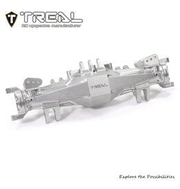 TREAL TRLX004XGFIBJ LOSI LMT 2.0 7075 ALUMINUM FRONT AXLE HOUSING SET (SILVER) W/ALUMINUM C-HUBS & BOTTOM SHOCK MOUNTS