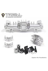 TREAL TRLX004XGFIBJ LOSI LMT 2.0 7075 ALUMINUM FRONT AXLE HOUSING SET (SILVER) W/ALUMINUM C-HUBS & BOTTOM SHOCK MOUNTS