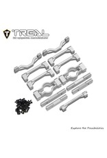 TREAL TRLX004XGHJDJ LOSI LMT 2.0 7075 ALUMINUM CROSSBAR CHASSIS BRACE SET (SILVER)