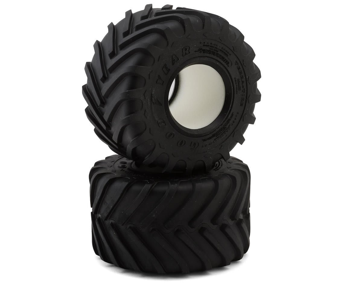 RC4Z-T0059 GOODYEAR SUPER TERRA GRIP XT 2.2" MONSTER TRUCK TIRES (2) (5.5") (X4 COMPOUND) W/FOAM