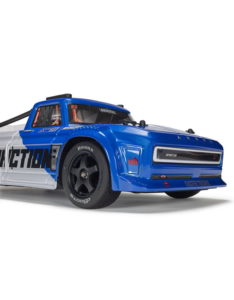 ARRMA ARA4315V4T1 1/8 INFRACTION 223S DSC 4X4 RTR BRUSHLESS ALL-ROAD STREET BASH , BLUE/RED