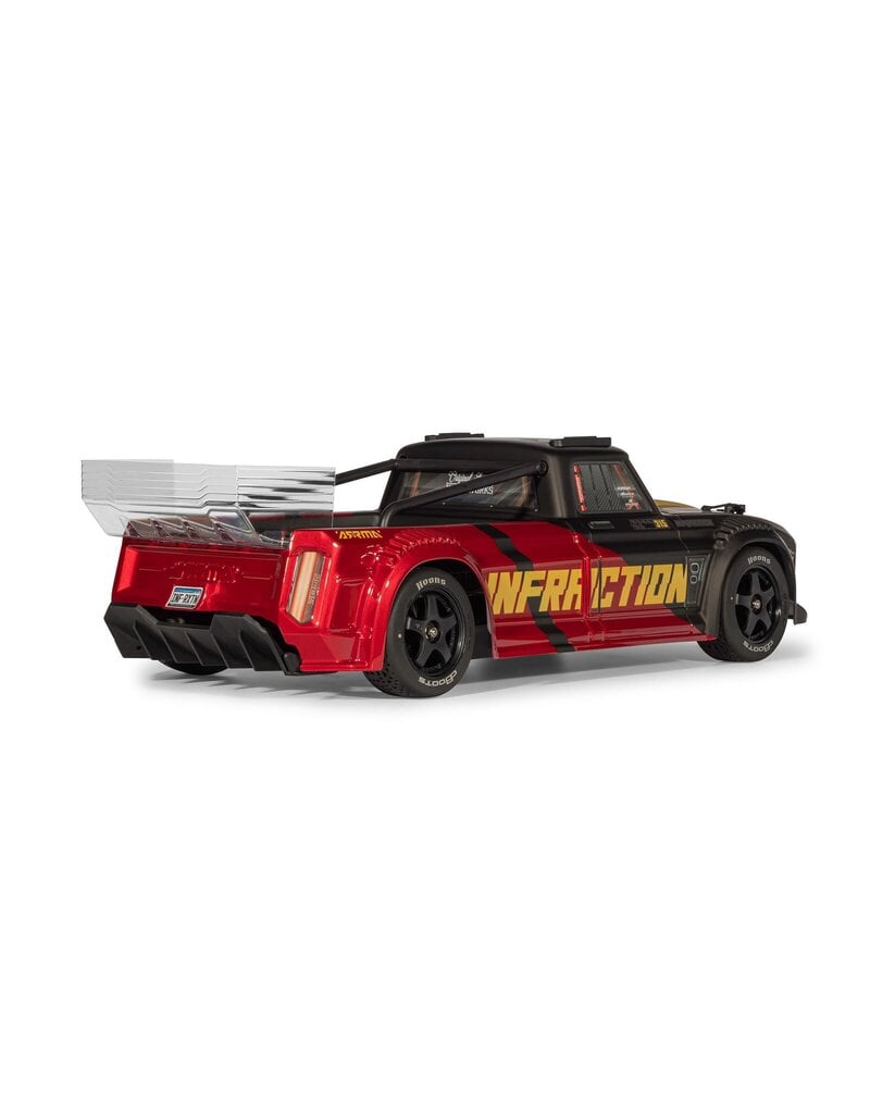 ARRMA ARA4315V4T2 1/8 INFRACTION 223S DSC 4X4 RTR BRUSHLESS ALL-ROAD STREET BASH , BLACK/RED