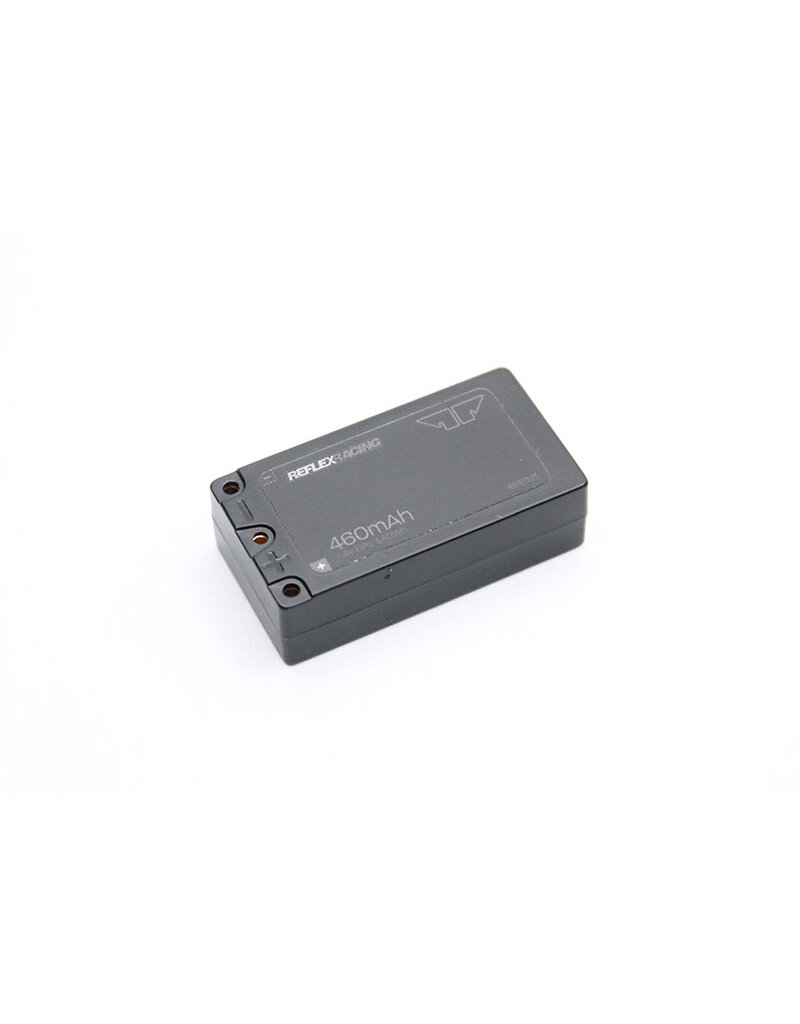 REFLEX RACING REF RRE025 2S LIPO 7.4V 460MAH HARDCASE BATTERY: 2MM BULLET