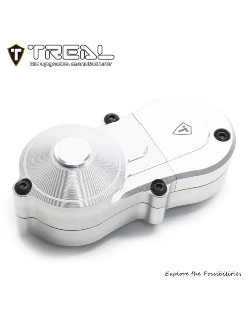 TREAL TRLX002XHLNJL LOSI® LMT™ ALUMINUM OUTER GEARBOX HOUSING (SILVER)