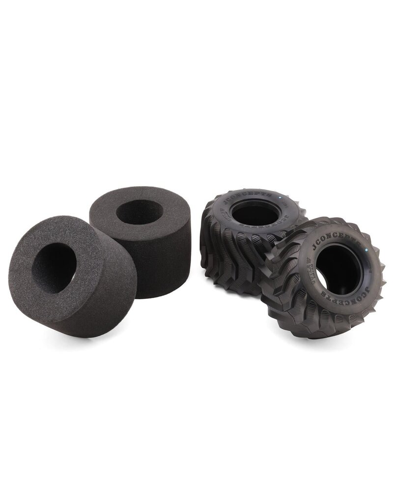 JCONCEPTS JCO4178-01 OUTLAW 2.6" MONSTER TRUCK TIRES (2) (BLUE)