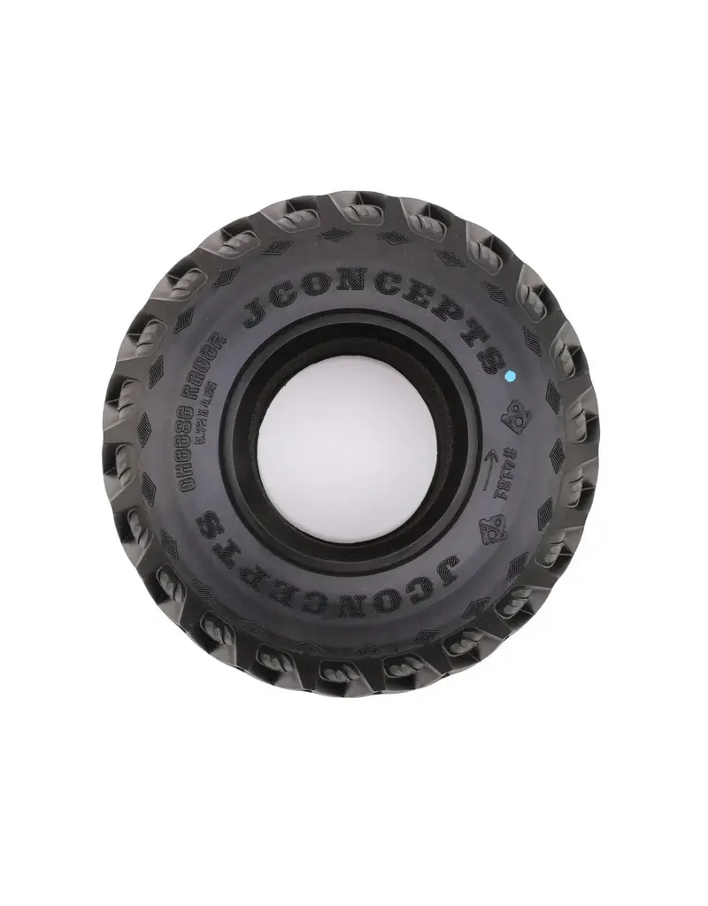 JCONCEPTS JCO4181-01 CHEESE RACER 2.6" MONSTER TRUCK TIRES (2) (BLUE) W/FOAM INSERTS