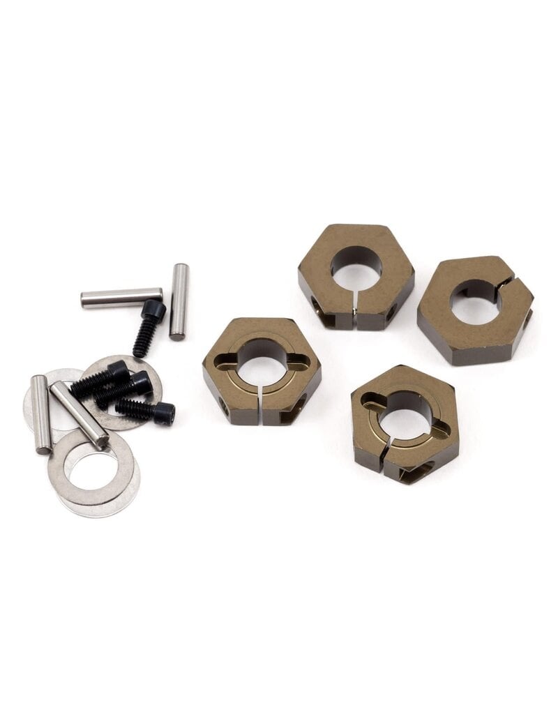 TEKNO RC TKR5571A 12MM ALUMINUM CLAMPING WHEEL HEX SET (4)