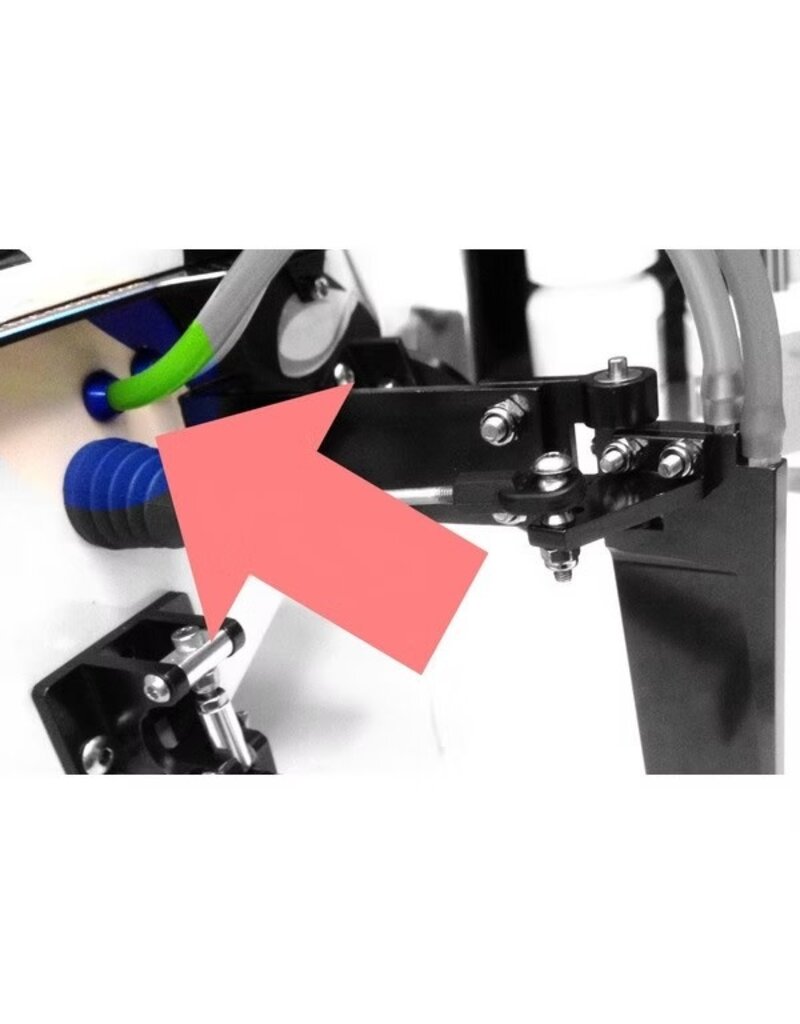 HOT RACING HRASPN28WL06 CNC COOLING HOSE FERRULE COVER FOR TRAXXAS M41, SPARTAN