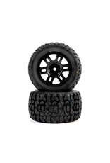 PROLINE RACING PRO1034610 JAEGER F/R MT TIRES MTD 12MM BLACK SPLIT SIXFOR ARRMA MINI KRATON (2)