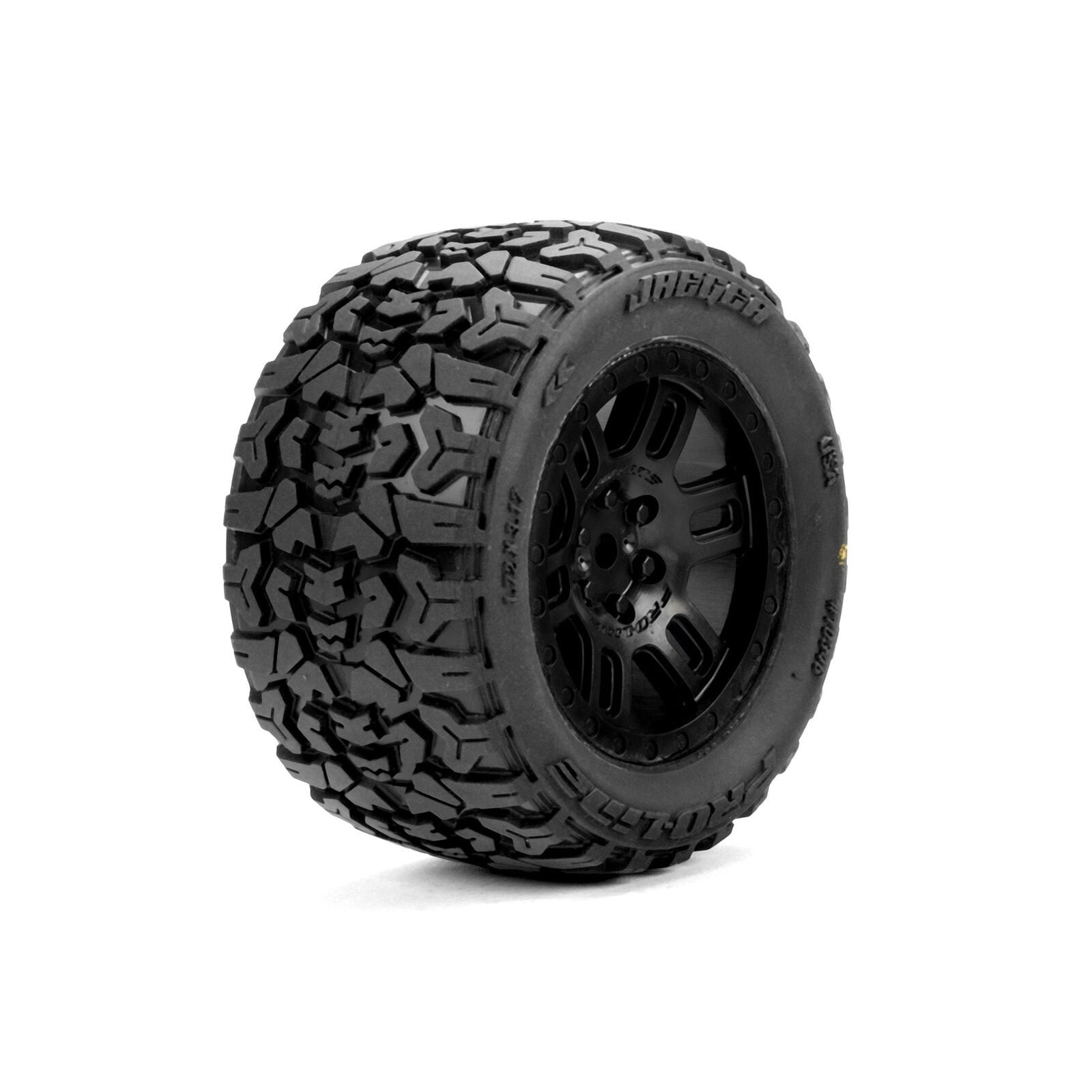 PRO1034610 JAEGER F/R MT TIRES MTD 12MM BLACK SPLIT SIXFOR ARRMA MINI KRATON (2)