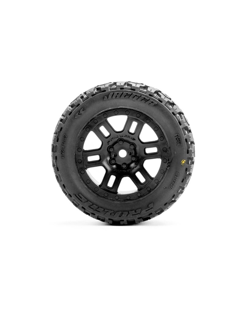 PROLINE RACING PRO1034610 JAEGER F/R MT TIRES MTD 12MM BLACK SPLIT SIXFOR ARRMA MINI KRATON (2)