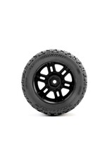 PROLINE RACING PRO1034610 JAEGER F/R MT TIRES MTD 12MM BLACK SPLIT SIXFOR ARRMA MINI KRATON (2)