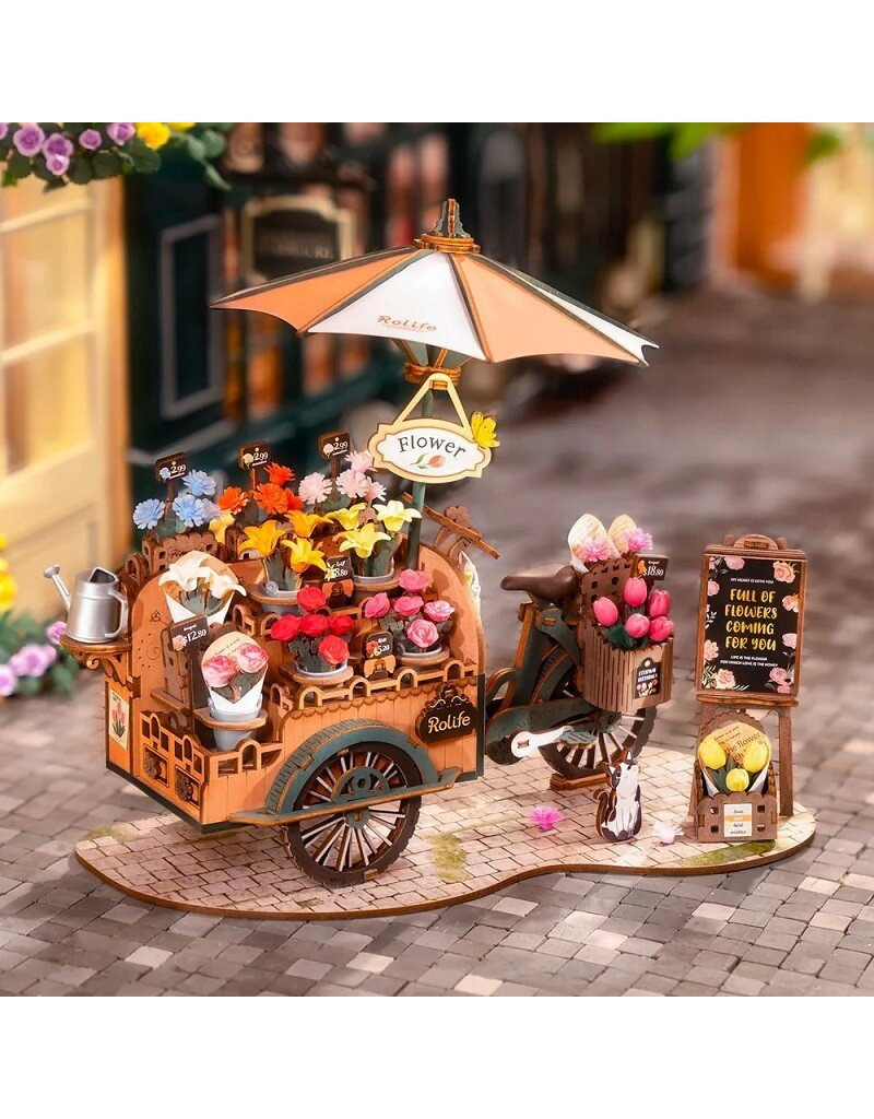 ROBOTIME ROETGS03 BLOSSOM CART 3D WOODEN PUZZLE