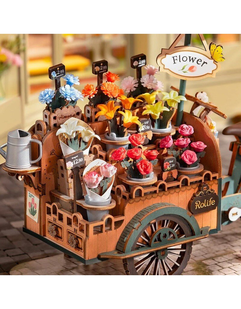 ROBOTIME ROETGS03 BLOSSOM CART 3D WOODEN PUZZLE