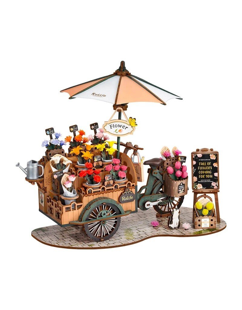 ROBOTIME ROETGS03 BLOSSOM CART 3D WOODEN PUZZLE