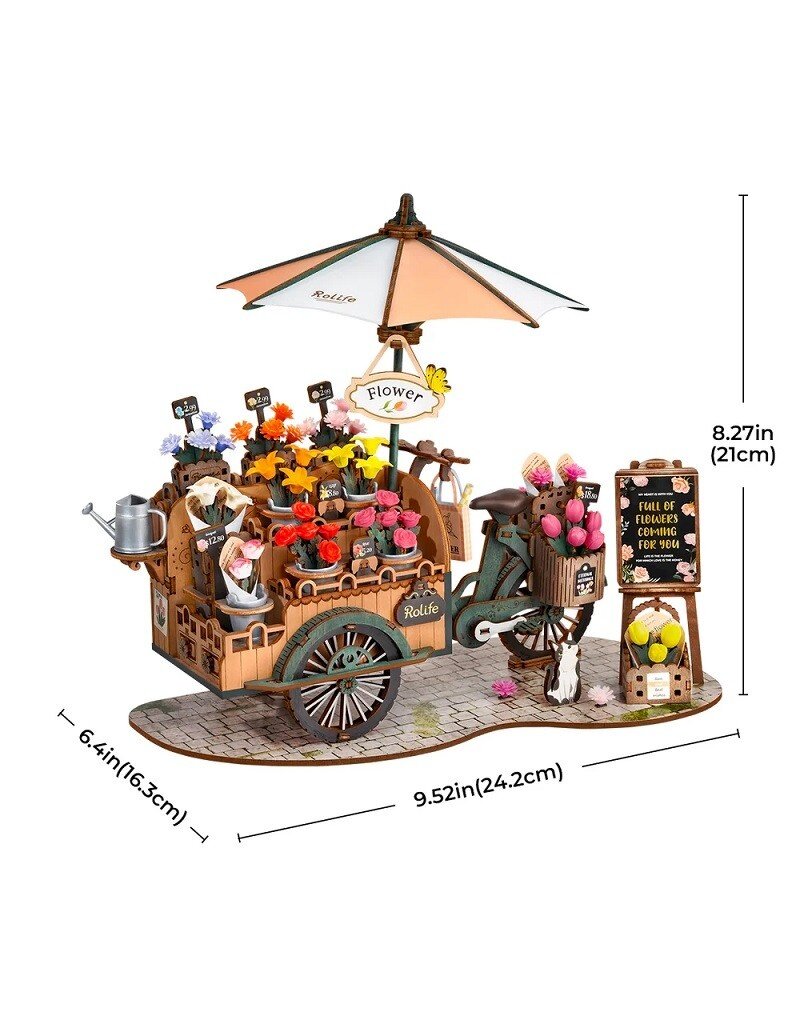 ROBOTIME ROETGS03 BLOSSOM CART 3D WOODEN PUZZLE