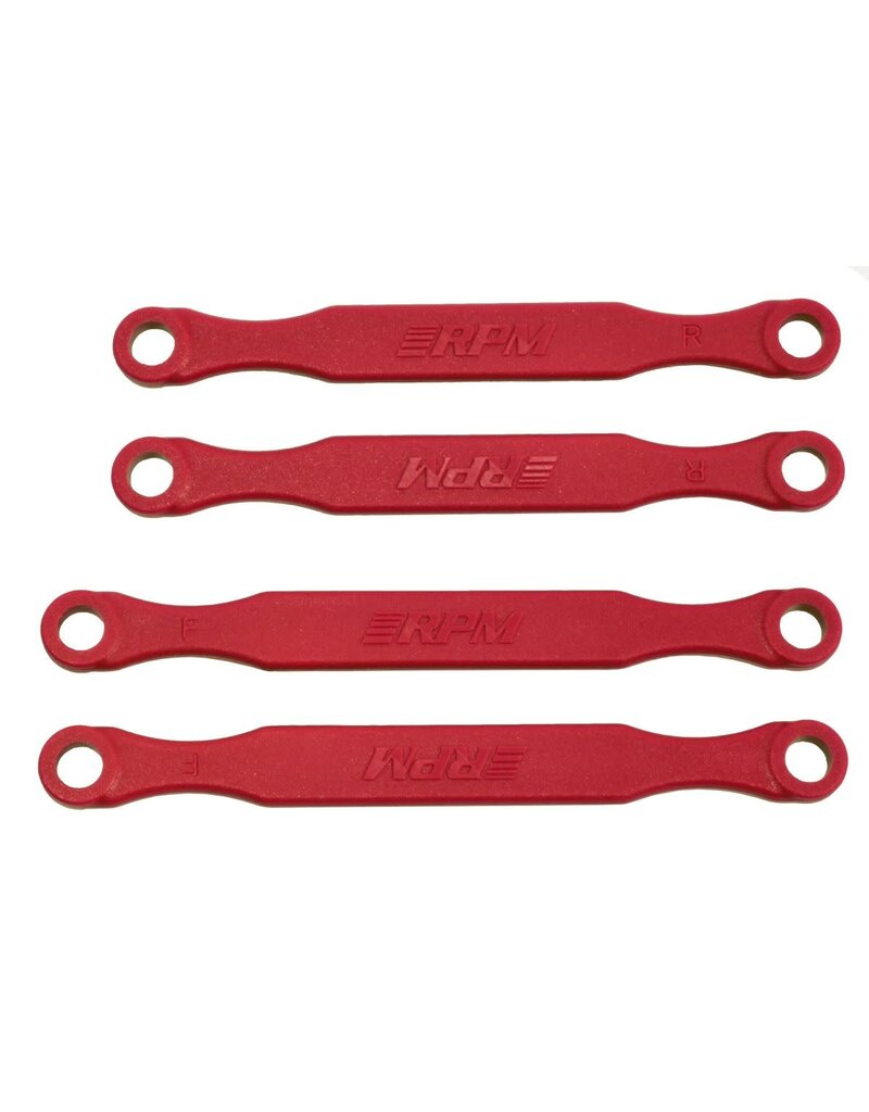 RPM RC PRODUCTS RPM72129 CAMBER LINK SET FOR BL-2S VERSIONS OF TRAXXAS 4X4 VEHICLES: RED