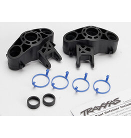TRAXXAS TRA5334R AXLE CARRIERS, LEFT & RIGHT (1 EACH) (USE WITH LARGER 6X13MM BALL BEARINGS)/ BEARING ADAPTERS (FOR 6X12MM BALL BEARINGS) (2)/ DUST BOOT RETAINERS (4)