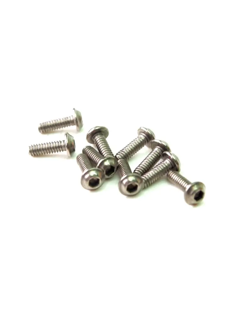 PN RACING KEN PN700926 M2X6 TITANIUM UFO HEAD HEX MACHINE SCREW (10)
