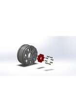 LOUISE LOULT3362SB MFT B-ROCKET SOFT 1/8 BUGGY TIRES, 17MM HEX, 0" & 1/2" OFFSET, MOUNTED ON BLACK RIMS, (2)