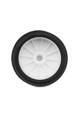 JCONCEPTS JCO4071-12 FALCON PRE-MOUNTED 1/8TH BUGGY TIRES (2) (WHITE) (GREEN)
