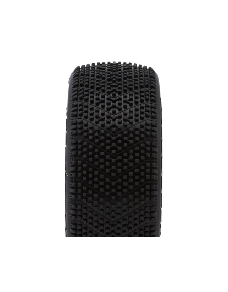 JCONCEPTS JCO4071-12 FALCON PRE-MOUNTED 1/8TH BUGGY TIRES (2) (WHITE) (GREEN)