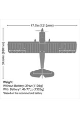 E-FLITE EFL20550 SUPER DECATHLON 1.2M BNF BASIC WITH AS3X+ AND SAFE SELECT