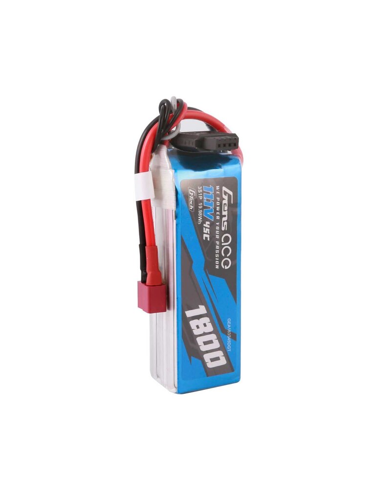 GENS ACE GEA183S45DGT 11.1V 1800MAH 3S 45C G-TECH LIPO: DEANS